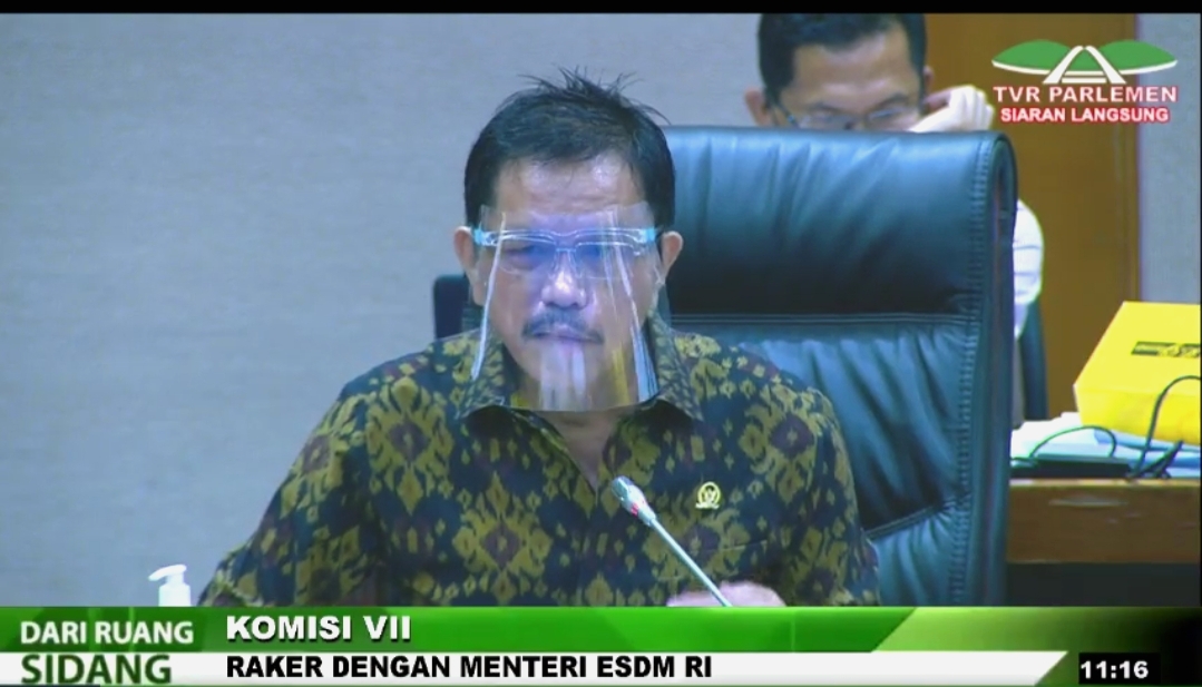 Screenshot video Wakil Ketua Komisi VII DPR Ramson Siagian