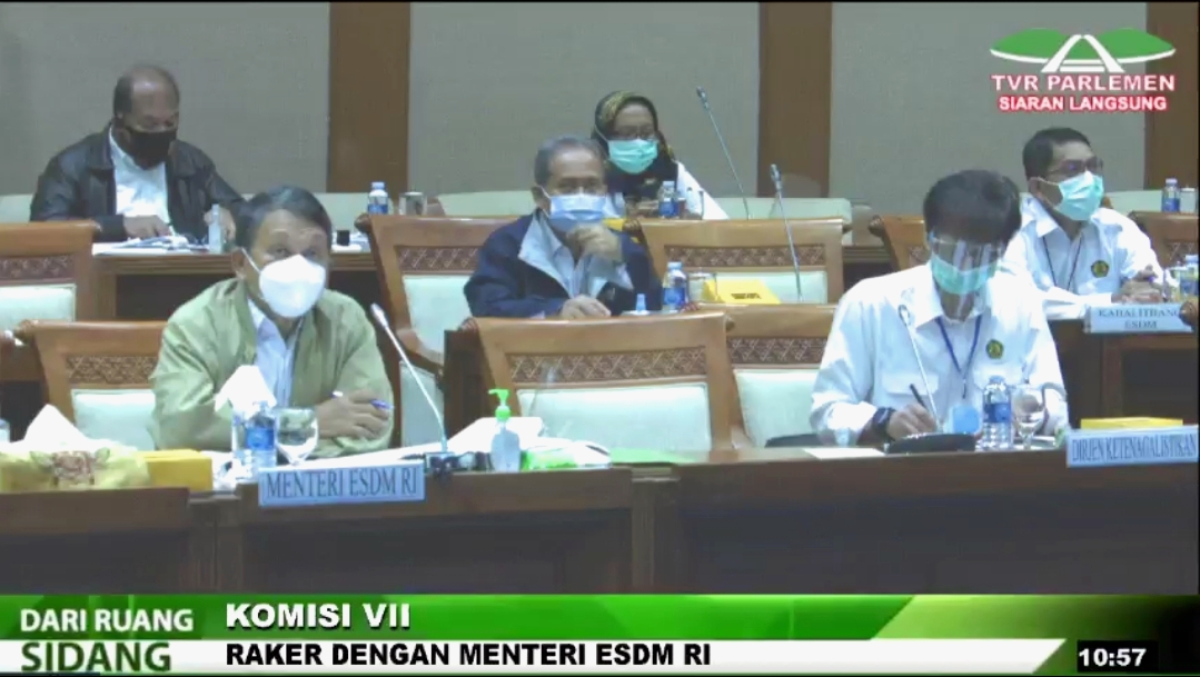 Screenshot video Menteri ESDM, Arifin Tasrif,