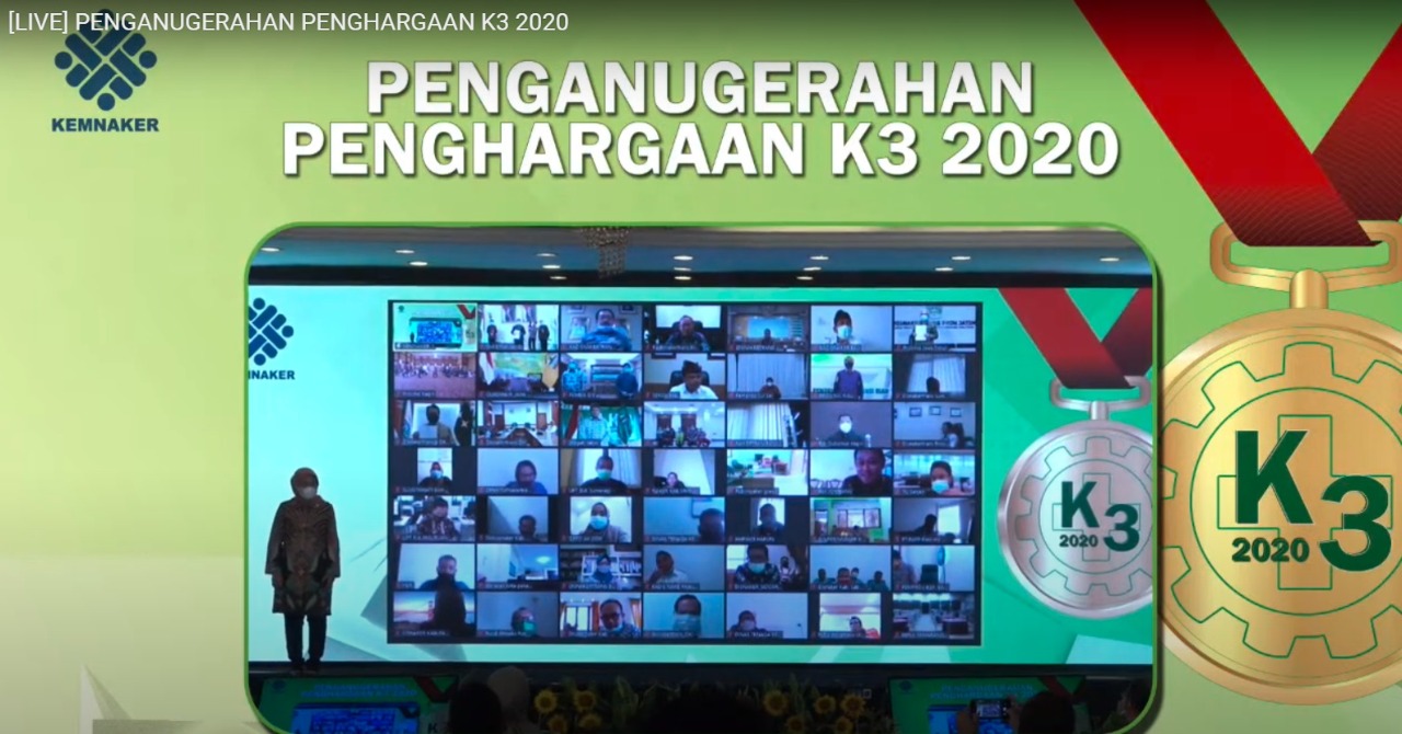 Pengahargaan K3 2020 Kemenaker