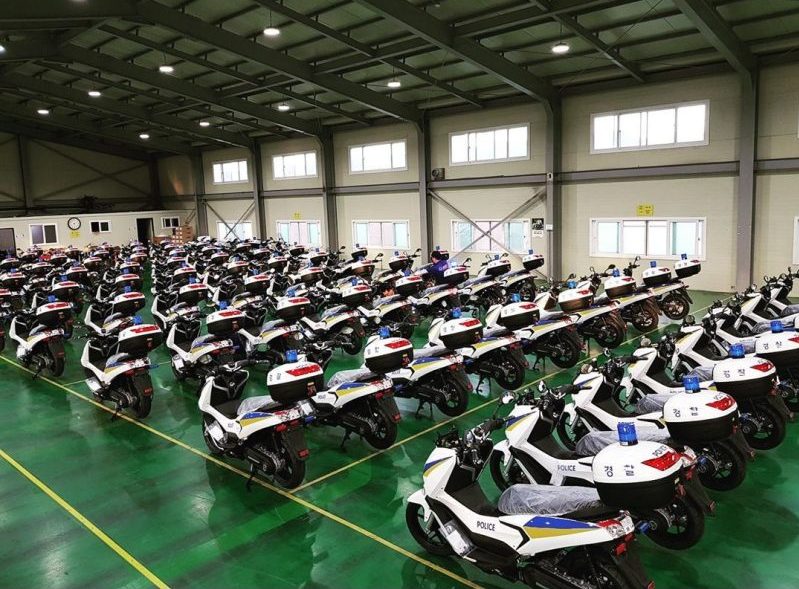 Produksi Motor Listrik U tuk Kepolisian Korea Selatan