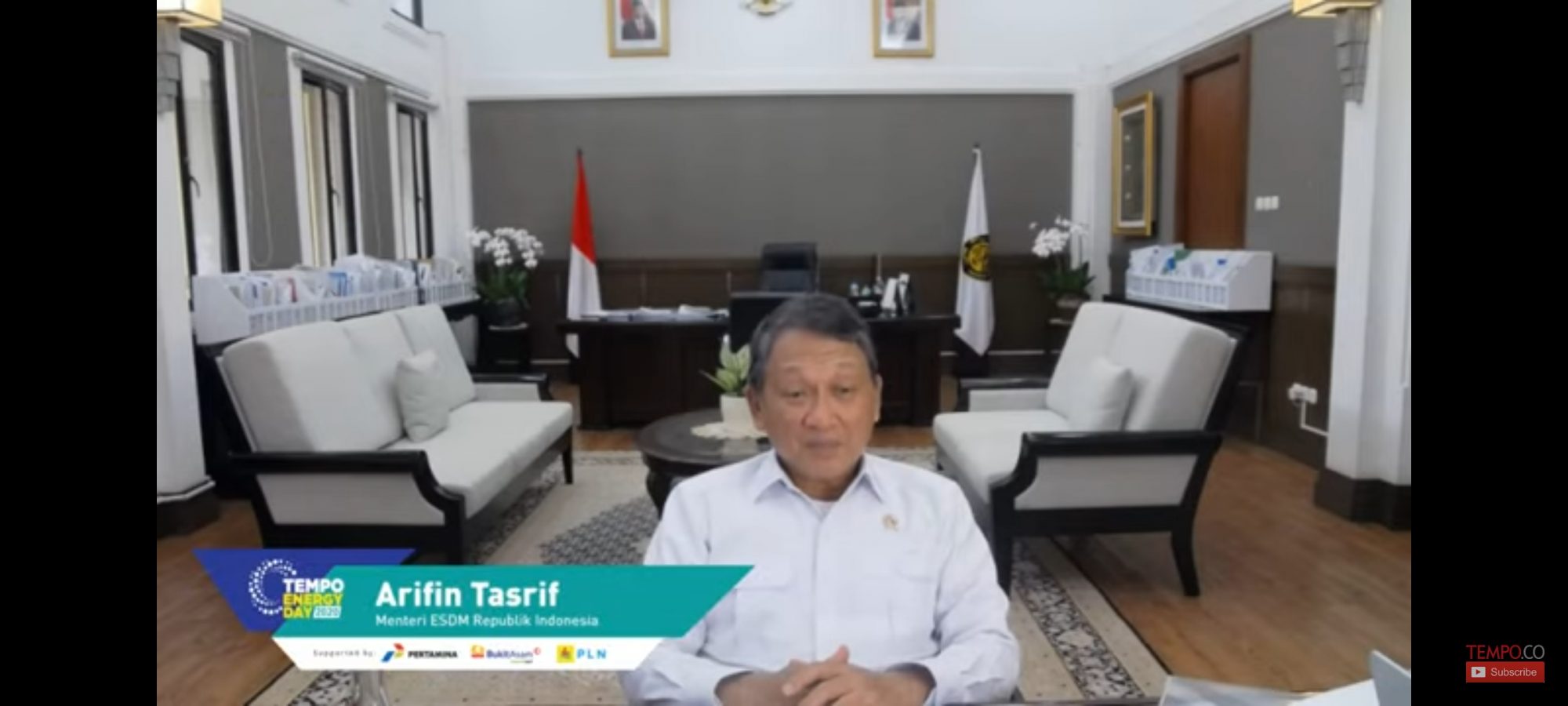 Menteri ESDM Arifin Tasrif