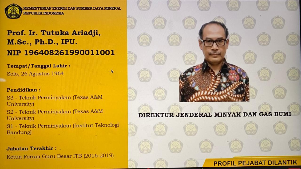 Prof. Tutuka Ariadji