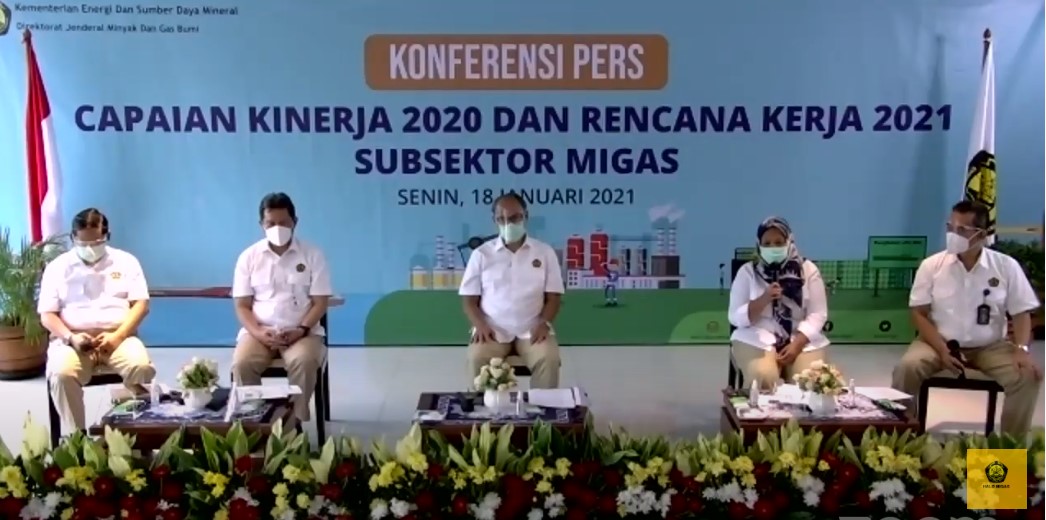 Capaian kinerja sektor Migas Kementerian ESDM 2020