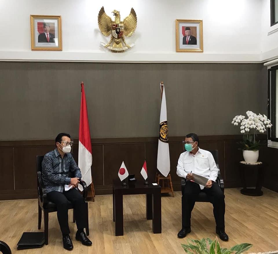 Menteri ESDM teri kunjungan Dubes Jepang untuk RI