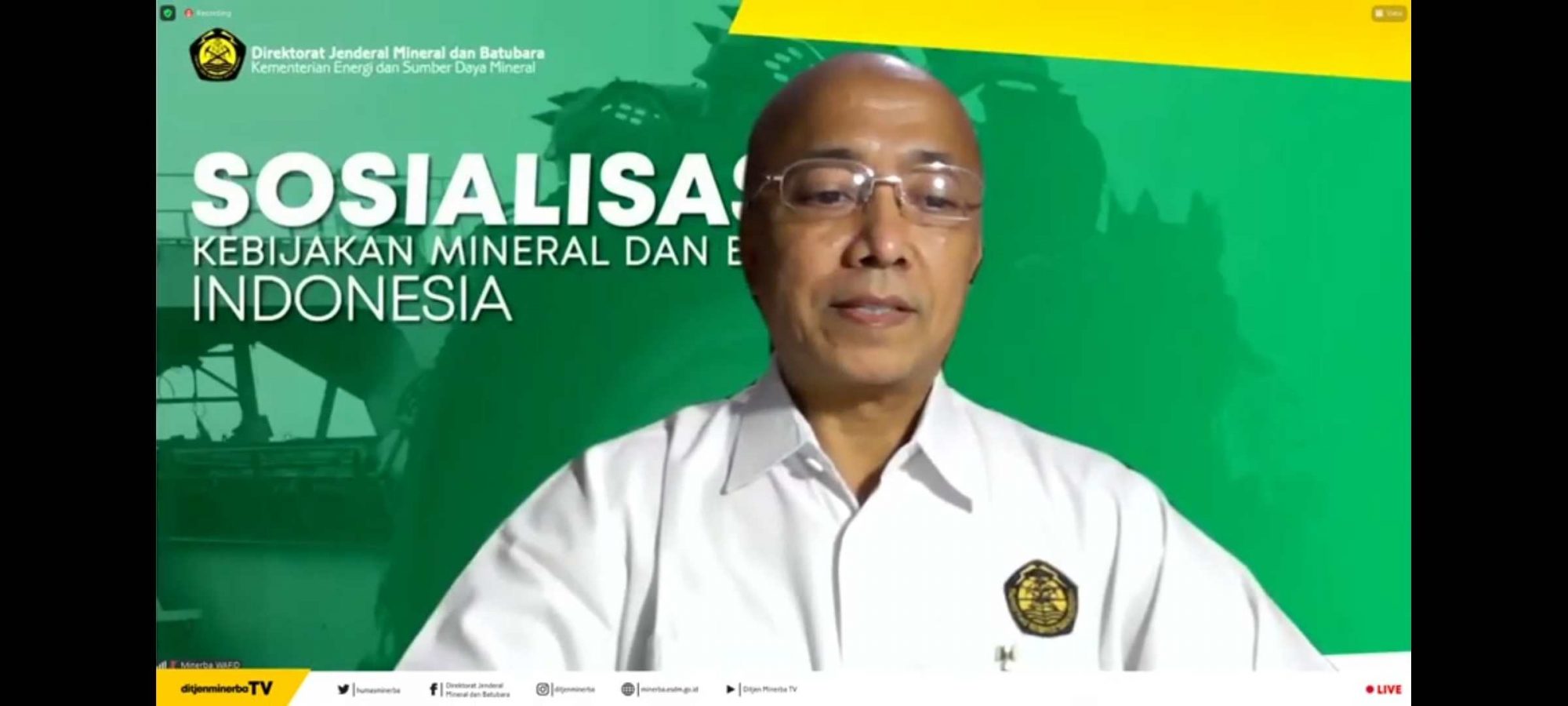 Direktur Penerimaan Minerba Kementerian ESDM