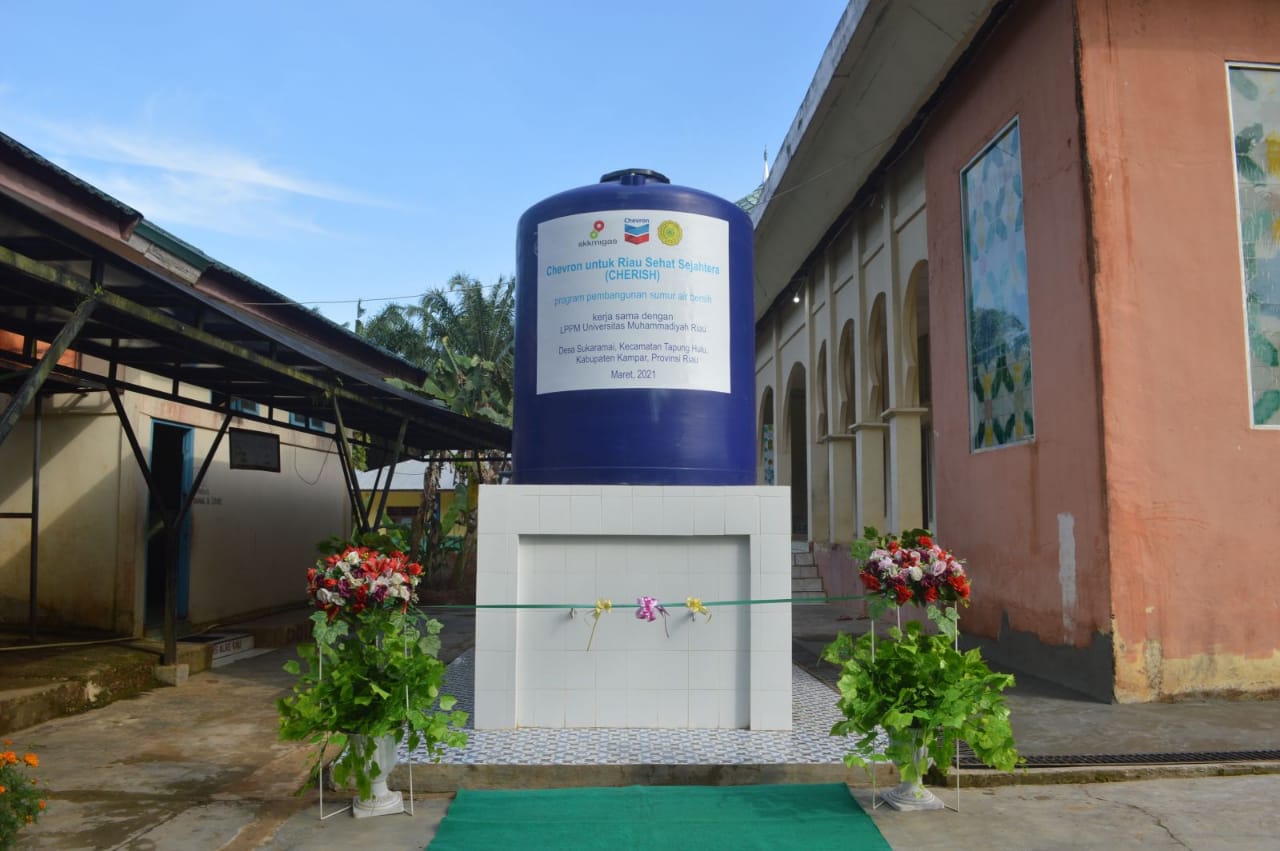 Sumur air bersih PT CPI
