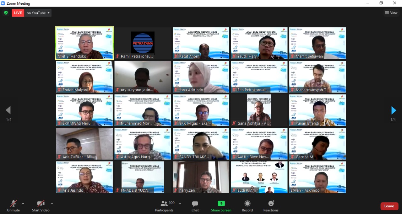 Webinar asuransi industry migas