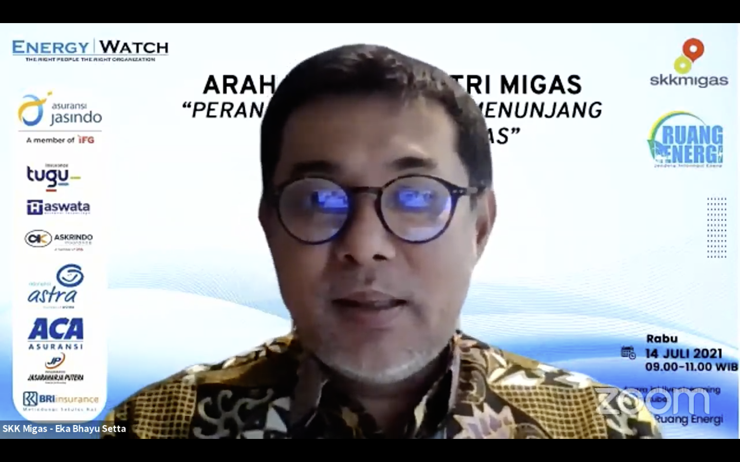 Kadiv Strategi Bisnis Management Risiko dan Perpajakan SKK Migas