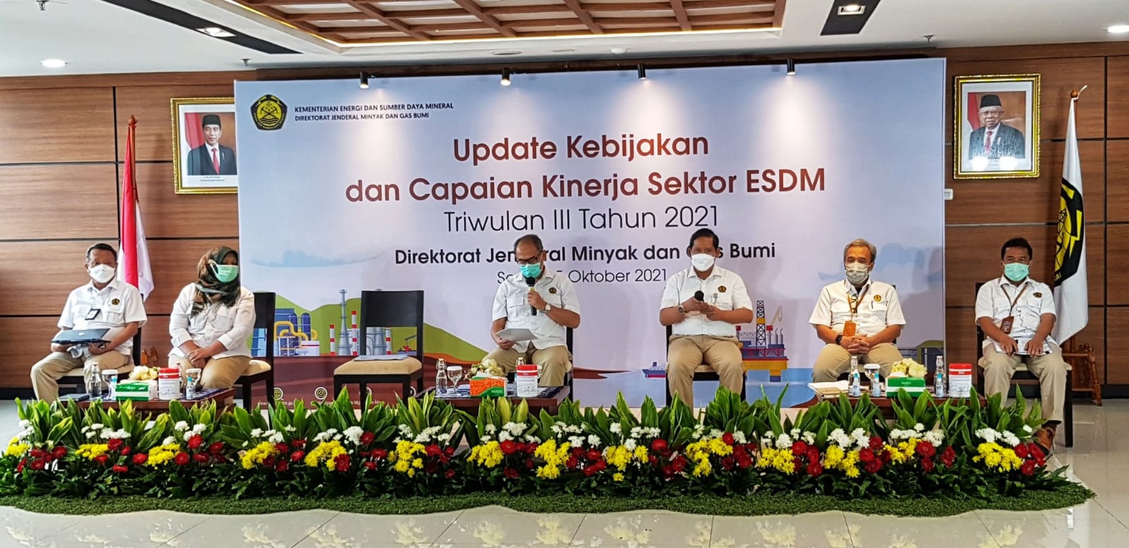 Konferensi pers Kinerja Subsektor Migas Triwulan III 2021